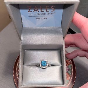 Zales Ring-Blue Topaz